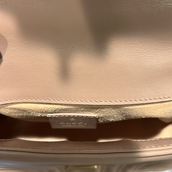 GG MARMONT MINI TOP HANDLE BAG in DUSTY PINK. - Picture 5 of 9